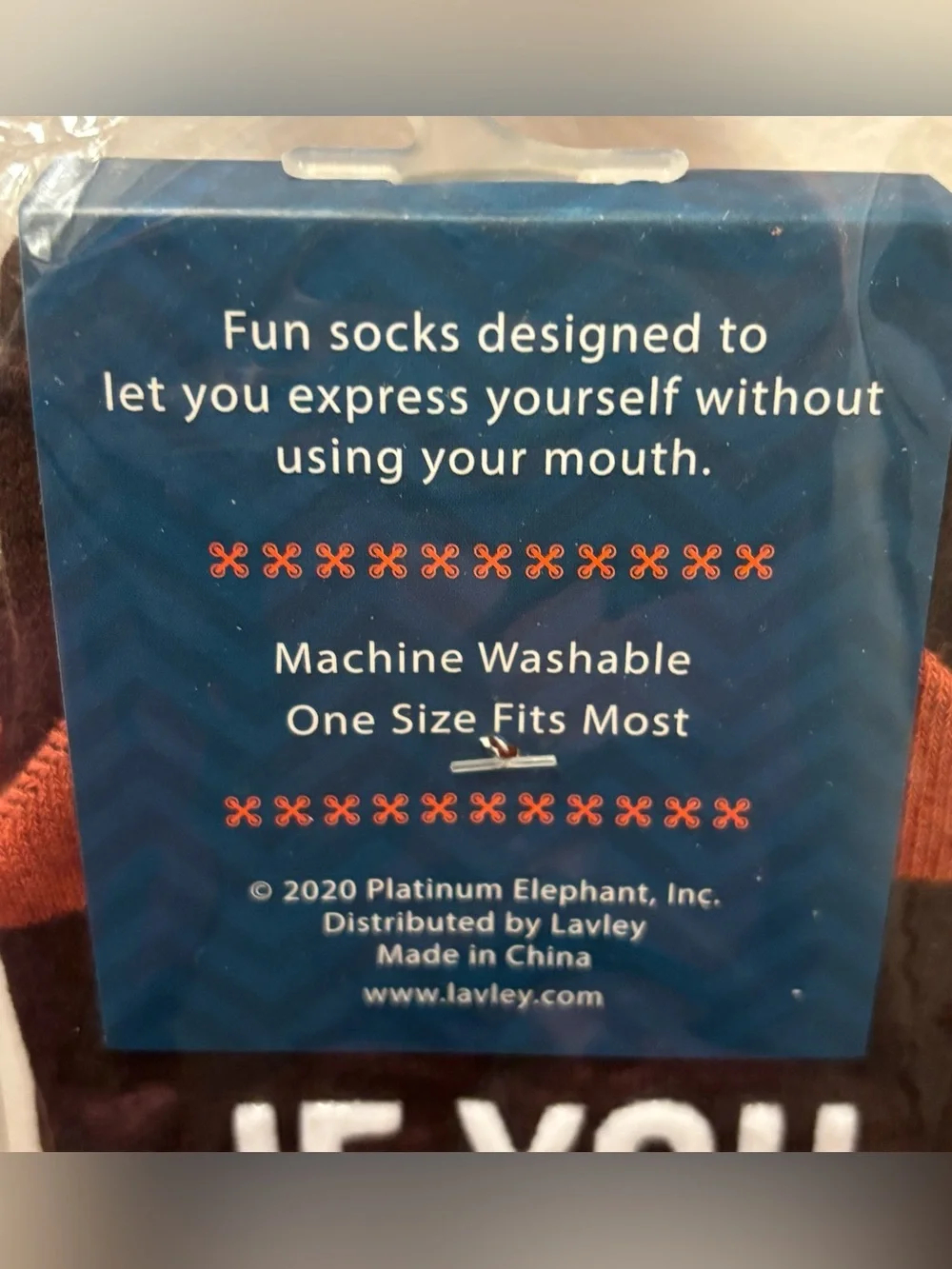 Lackey Novelty Bacon Graphic Crew Socks - Brown/Rust, One Size Fits Most